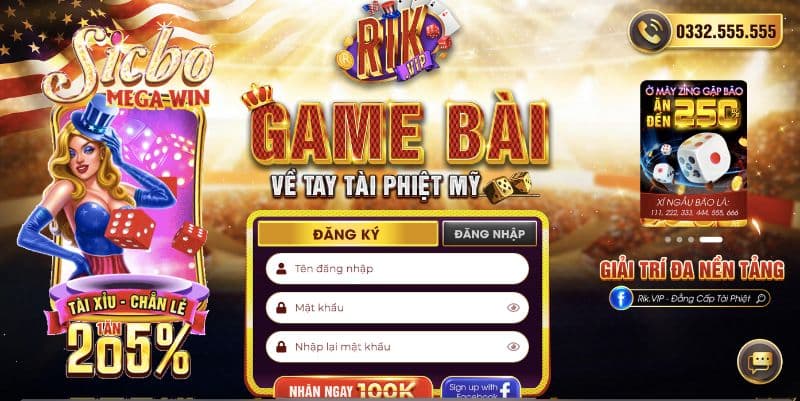 Tìm những điều thú vị nhất trên cổng game Rikvip